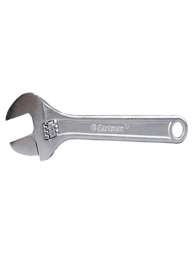 Eastman Adjustable Wrenches Set Of 1Pcs, 6/150 Mm, Fully Polished Chrome Plated Selected Alloy Steel, Fully Hardened And Tempered - E-2050 - Image 3
